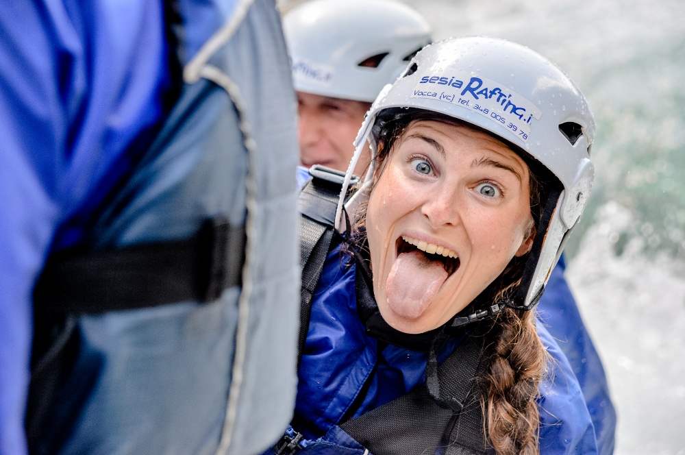 Happy faces for Sesia Rafting clients