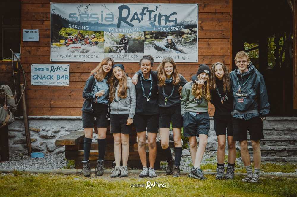 Sesia Rafting attività adatte a ragazzi, ottime proposte per raduni e campi scout