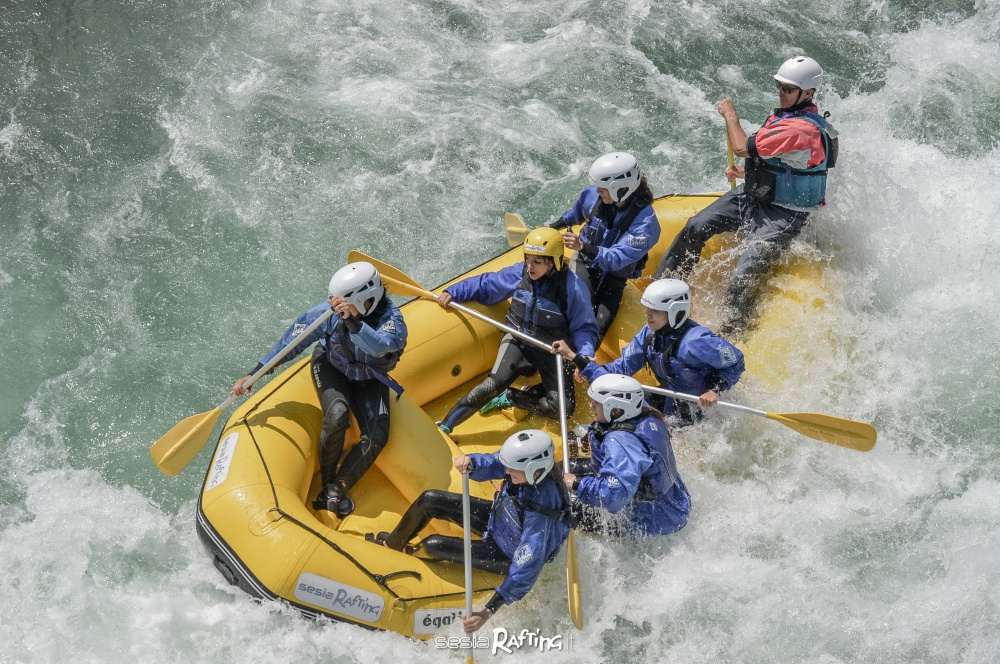 Sesia rafting location perfetta per raduni e campi scout