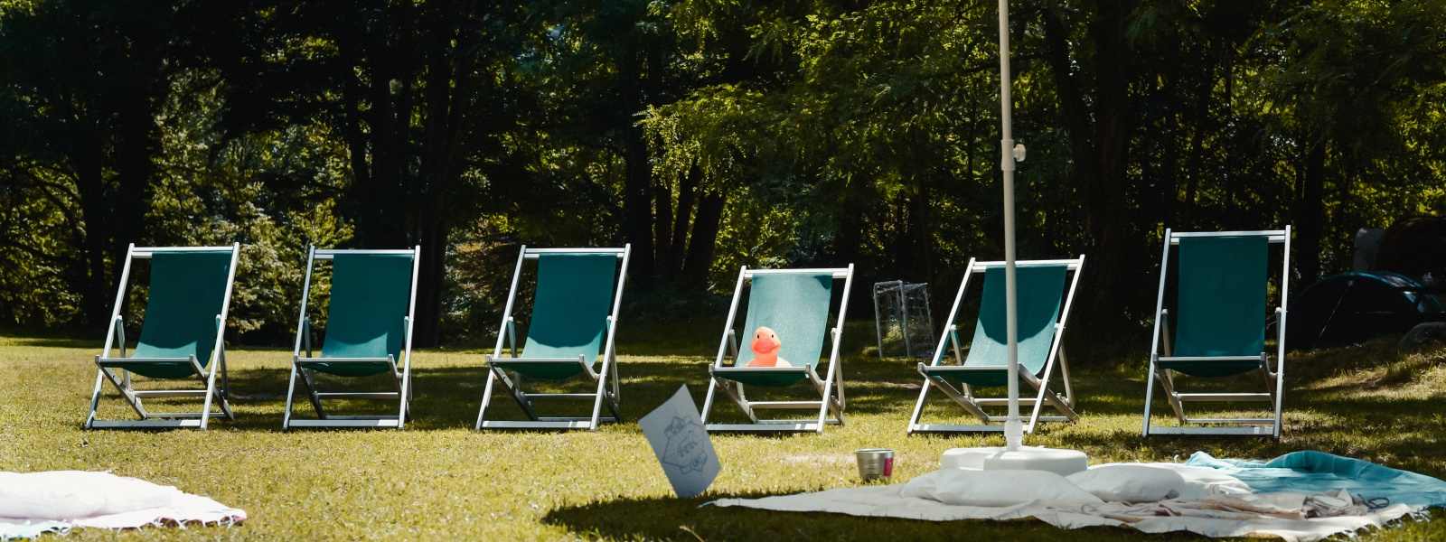 Area relax attrezzata presso la sede di Sesia Rafting ASD