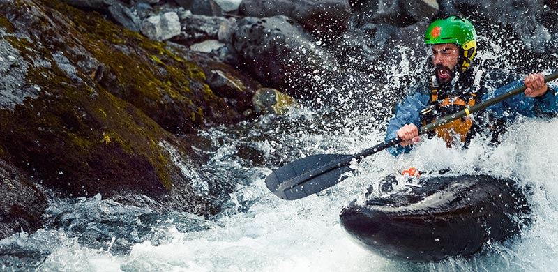 Kayak in Valsesia Piemonte.